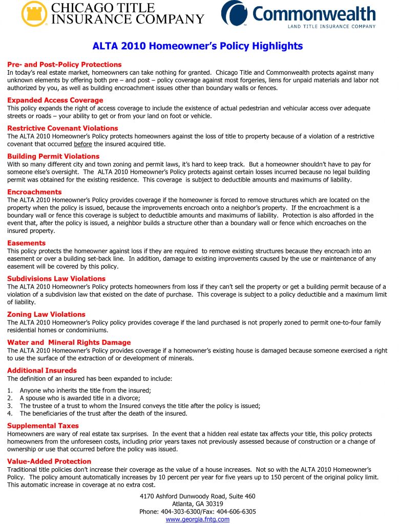 Homeowner’s Policy - Brian M. Douglas